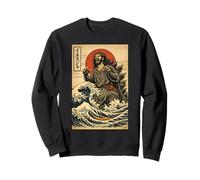 Jesuszilla Anime japonés Divertidos Regalos Cristianos Hombres Mujeres Sudadera