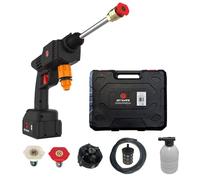 High Street TV Jet Hawk - Lavadora portátil de Alta presión inalámbrica como se ve Utiliza Cualquier Fuente de Agua - Boquillas de pulverización 6 en 1 Inc, Manguera de 5 m, Conector de Manguera,