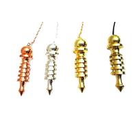 Jet International 4 Péndulo ISIS 4 Anillo Latón Cobre Oro Plateado Plata Curación Dowsing A ++ Metal