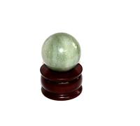 Jet International Aventurina verde 45-50 mm Bola Esfera Piedra preciosa A + Cristal tallado a mano Curación del altar Enfoque devocional Chakra espiritual Limpieza Metafísica
