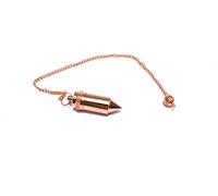 Jet International Brillante Bala de Cobre Recubierto de péndulo curativo radiestesia A ++ Metal Reiki Resultados