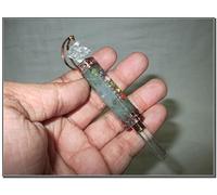 Jet International Brillante Cristal de labradorita Merkaba Chakra Stick Curación Mini varita Nepal India Aura Balance de energía Cabujones Amor Rara Stick Chakra Equilibrio Energía Himalaya Cristal