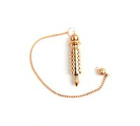 Jet International Calidad 6 Anillo de Placa Cobre Chapado en Metal ISIS Péndulo Curación Dowsing A ++ Respuestas espirituales metafísicas