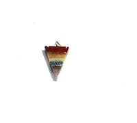 Jet International Chakra Bonded Arrowhead Colgante plano Folleto gratuito Terapia de cristal Reiki Curación Divina radiestesia Chakra Equilibrio Meditación Aura Regalo Tranquilidad con bolsa Espirit