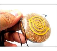 Jet International Colgante de Chokurei Orgone Redondo 2 pulgadas Aprox. Activación del 3er ojo Mejoramiento Curación Chakra de piedras preciosas Equilibrio Terapia de cristal Folleto Hecho a mano La