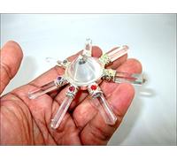 Jet International Crystal Quartz 7 Point Chakra Pyramid Generator A +