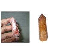 Jet International Ebelgized Sunstone & Golden Quartz Obelisk 3 pulgadas Aprox. 1 cada Jumbo A + Oferta de la mejor oferta de alta calidad, energizada, limpia, cargada, ágata Gemstone Crystal Therapy