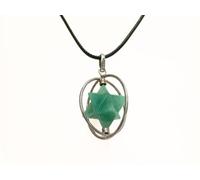 Jet International Energizado Green Aventurine Spinning Star Merkaba Colgante 1 pulgada Terapia de cristal Folleto de 40 páginas Tratamiento de equilibrio de Chakra