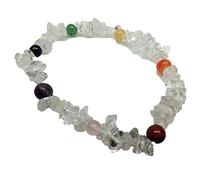 jet-international Energizado New Crystal Chips Pulsera Chakra Beads Gemstone Free Booklet Terapia de cristal Gracias Dando Limpiezas Alegría Creatividad La imagen es SOLO una referencia.