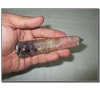 Jet International Energizado New Rose Crystal Amethyst Orgone Facetado Masaje Varita Varita Energético Cobre Chokurei Reiki Santo Piadoso Auspicioso Geometría Sagrada Aura Curación platónica Cristal