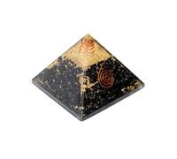 Jet International Energizado Turmalina Pirámide de Orgone Curación Alivio del dolor Bendiciones Limpiezas Purificación Folleto gratuito La imagen de la terapia con cristales es SOLO una referencia.