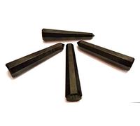 Jet International Energized Black Tourmaline Obelisk Set of 4 Gemstone Jumbo 6 Facet Aura Rock Free 40 Pages Crystal Therapy Image es SOLO una referencia.