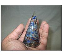 Jet International Exquisito Lapislázuli Antena Órgano Cono Chakra Cristal Piedras Preciosas Ágata Ónix Navidad EMF Protección Divino Espiritual Metafísico Maravilloso Brillante Enérgico Folleto Grat