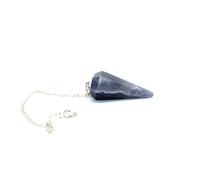Jet International Faceted Blue Aventurine Cone Shaped Pendulum