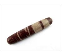 Jet International Fantástica varita lisa de Narmada Lingam de 4 pulgadas aprox. Masaje Fertilidad Divino Espiritual Palo Folleto Gratis Terapia con Cristal Amor Sexo Poder