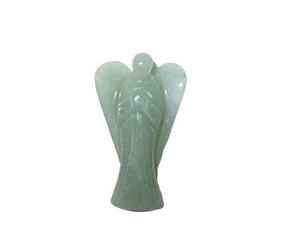 Jet International Fantástico Aventurina Verde 2 "Ángel Chakra Curativo Equilibrio Energía Rara Única Amor Divino Espiritual Arco Psíquico Ángel