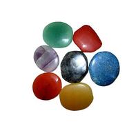 Jet International Fantástico Chakra Gemstone Palm Stone Set Worry Stone Thumb Stone Terapia de Cristales Geometría Platónico Sólido Aire Sagrado Agua Tierra Fuego Hexágono Tetraedro Hexaedro Icosaed