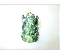 Jet International Gemstone Ganesha Ganeshji 2.5 pulgadas Ruby Fuschite Aprox. La imagen artesanal tallada a mano de 120 gramos de regalo de India es SOLO una referencia