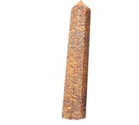 Jet International Genuino Exquisito Miriam Obelisk Tower Jumbo 8 Facetas Fósil Aura Cristal de roca Natural Tierra pulida Espíritu Punto de equilibrio Piedra preciosa Chakra espiritual Equilibrio Ps