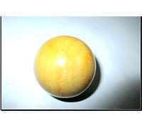 Jet International Jade amarillo 45-50 mm Bola Esfera Piedra preciosa A + Tallado a mano Altar de cristal Curación Enfoque devocional Chakra espiritual Limpieza Metafísica