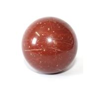 Jet International Jaspe rojo 45-50 mm Bola Esfera Piedra preciosa A + Tallado a mano Altar de cristal Curación Enfoque devocional Chakra espiritual Limpieza Metafísica
