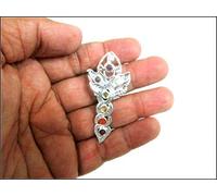 Jet International Kundalini Metal Chakra Colgante Acabado mate 2 pulgadas Aprox. A ++ Sanación de grado superior Espiritual Divina India Terapia con cristales Paz positiva Fuerza interna Amor