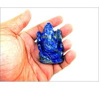 Jet International Lapislázuli Ganeshji Aprox. 2-2.5 pulgadas Gemstone Ganesha Agate Ganesh Stone New Age Metafísica Folleto gratuito La terapia de cristal La imagen de curación es SOLO una referenci