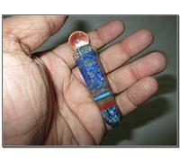 Jet International Lapislázuli genuino Obelisco Chakra medio Bola de cristal ligada Torre de piedras preciosas Jumbo 8 facetas Aura Cristal de roca Varita de tierra pulida natural Punto de equilibrio