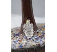 Jet International Los más vendidos Cristal Cuarzo Mini Ganeshji Colgante Gemstone Cristal original Natural Auténtico Buena suerte Genuino Divino Coche santo Tablero de instrumentos Colgante Piadoso