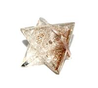 Jet International Lovely Big Genuino Crystal Quartz Orgone Merkaba 4"Enorme Large Crystal Gemstones Copper Metal Mix Rare Curación Imagen positiva es SOLO una referencia.