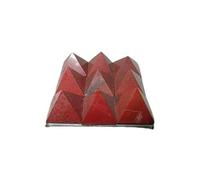 Jet International Lovely Red Jasper 9 Pyramid Plate A ++ Chakra Power Protection Vastu Healing Feng Shui Energy Gift Success Progress Health Wealth Prosperity Good Luck Divine Vastu Defect Business