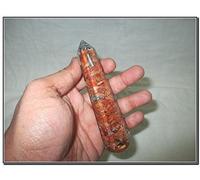 Jet International Melocotón energizado Aventurina Orgone Masaje facetado Varita Varita Energética Cobre Chokurei Reiki Sagrado Piadoso Auspicioso Geometría Sagrada Aura Platónico