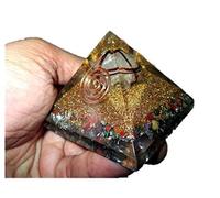Jet International Mezcla de piedras preciosas Cristal Cuarzo Merkaba Chakra Órgano Pirámide Cristal Piedras preciosas Cobre Metal Mezcla Rara Curación Energía positiva Tetraedro Geometría sagrada Me