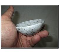 Jet International Natural Rainbow Moonstone Bowl 3"Gemstone grande Enorme Grande A + Tallado a mano Altar de cristal Bandeja de curación Plato Enfoque espiritual Chakra espiritual Limpieza Metafí