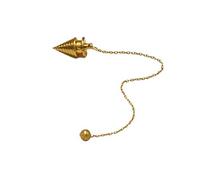 Jet International Nueva Bobina retorcida Péndulo de Metal Chapado en Oro Curación Superior radiestesia A ++ Respuestas espirituales metafísicas