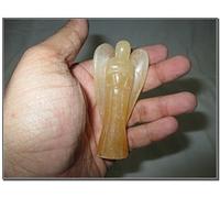 Jet International Nueva Piedra Preciosa Aventurina Amarilla 3"Angel Healing Chakra Equilibrio Amor Genuino