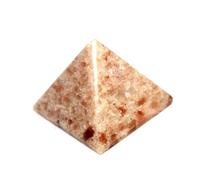 Jet International Nueva pirámide de Piedra Solar Natural Aprox. 1.25-1.5"Aprox. Elementos de la Tierra Símbolo de Reiki Pentáculo Piedra Preciosa Curación Vastu Chakra Pirámide de Equilibrio La b
