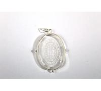 Jet International Nuevo Cristal de cuarzo Kailash Dhan Raksha Yantra Colgante Protección del dinero