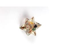 Jet International Nuevo Fantastic Orgone Merkaba Geometría Sagrada Aura Producto exclusivo Curación platónica Cristal genuino Divino Protección EMF Metafísica Vital Fuerza vital Energía Efecto piezo