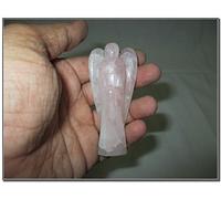 Jet International Nuevo Gemstone Rose Quartz 3 "Angel Healing Chakra Equilibrio Genuino Único