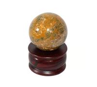 Jet International Ocean Jasper 45-50 mm Bola Esfera Piedra preciosa A + Cristal tallado a mano Curación del altar Enfoque devocional Chakra espiritual Limpieza Cristal metafísico La imagen es SOLO u