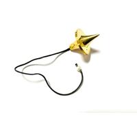 Jet International OVNI Chapado en Oro Pendulum Healing Dowsing A ++ Metal Reiki Results Crystal Therapy La Imagen del folleto es Solo una Referencia