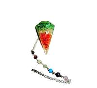 Jet International Péndulo de Orgone 2 Curación 2"Cadena de chakra de cristal La imagen de energía piezoeléctrica natural es SOLO una referencia.