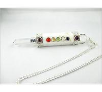 Jet International Péndulo Scolecite Mini Chakra Stick 3-3.5 pulgadas Aprox. Varita de bolsillo Terapia con cristales Sanación Espiritual Divina India A +