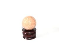 Jet International Piedra lunar 45-50 mm Bola Esfera Piedra preciosa A + Cristal tallado a mano Altar Curación Enfoque devocional Limpieza espiritual de chakras Metafísica