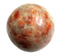 Jet International Piedra solar 45-50 mm Bola Esfera Piedra preciosa A + Tallado a mano Altar de cristal Curación Enfoque devocional Limpieza espiritual de chakras Metafísica