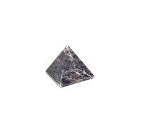 Jet International Preciosa Pirámide de Aventurina Azul Aprox. 1.25"Elementos de la Tierra Símbolo de Reiki Pentáculo Cristal de piedras preciosas Curación Vastu Chakra Folleto gratuito La imagen