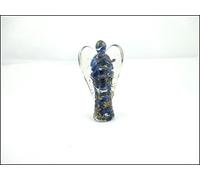 Jet International Precioso Lapislázuli Orgone Angel 2"Piedras preciosas de cristal Cobre Mezcla de metal Curación rara Energía positiva Libre Folleto Terapia de cristal
