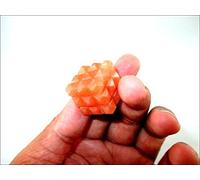 Jet International Red Aventurine Pyramid Cube 54 Cristal Lemurian Gemstone Vastu