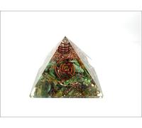 Jet International Ruby Fuschite Orgone Pyramid 60 mm Free 40 Page Folleto de terapia de cristal Piedras preciosas Cobre Mezcla de metal Curación rara Energía positiva Protección EMF Protección contr